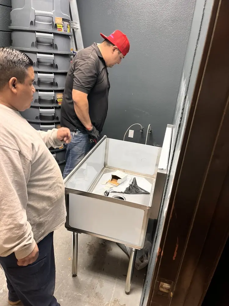 Commercial plumbing and sink installation in Universal City